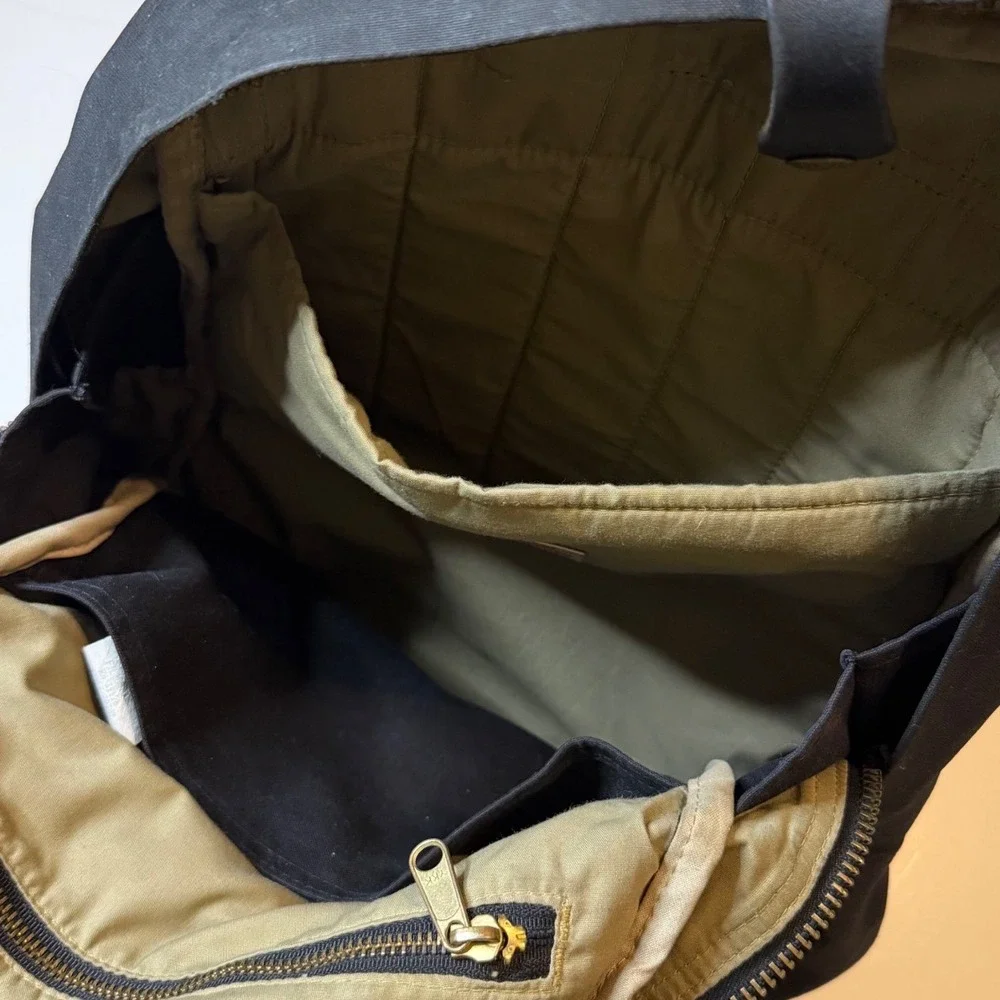 Vintage Filson Journeyman Backpack BLK Tin Cloth Canvas Laptop USA Made Bag Rare